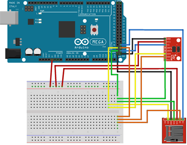 SD and ADXL345 together on SPI - Programming Questions - Arduino Forum