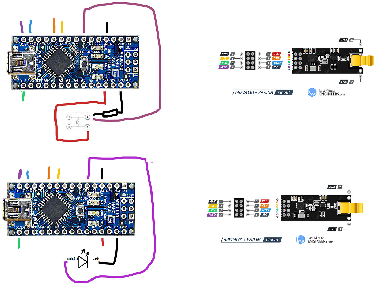 nrf24l01 transmitter and receiver - General Guidance - Arduino Forum