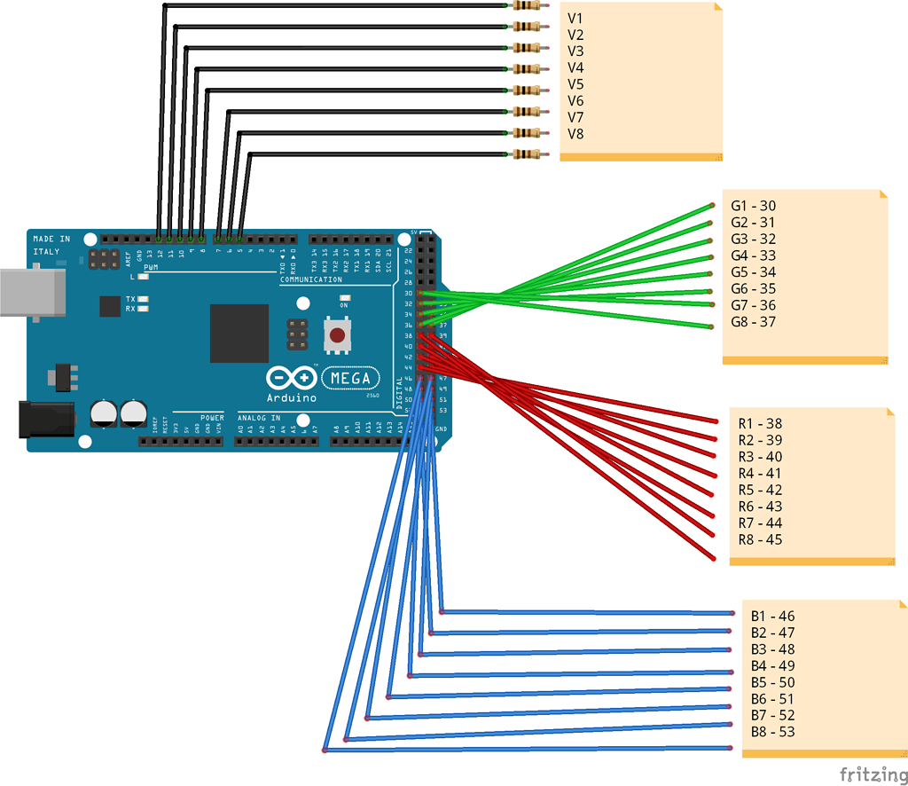 8x8 LED RGB Matrix - LEDs and Multiplexing - Arduino Forum