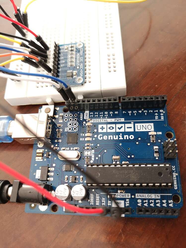 ADS1015 Arduino read only 4095 on all channels - Sensors - Arduino Forum