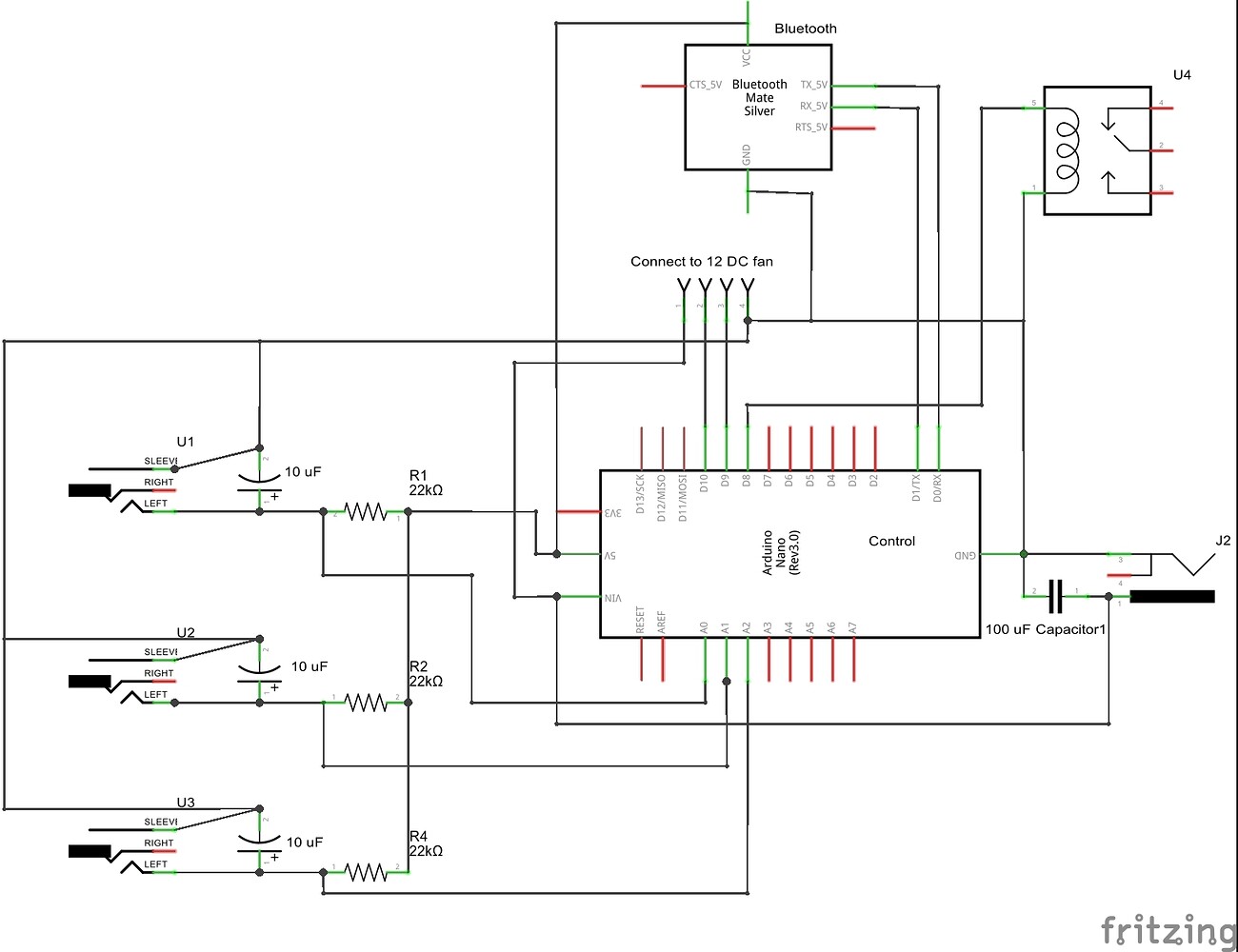 [Solved]Relay+12v Fan=self-reset? - General Electronics - Arduino Forum