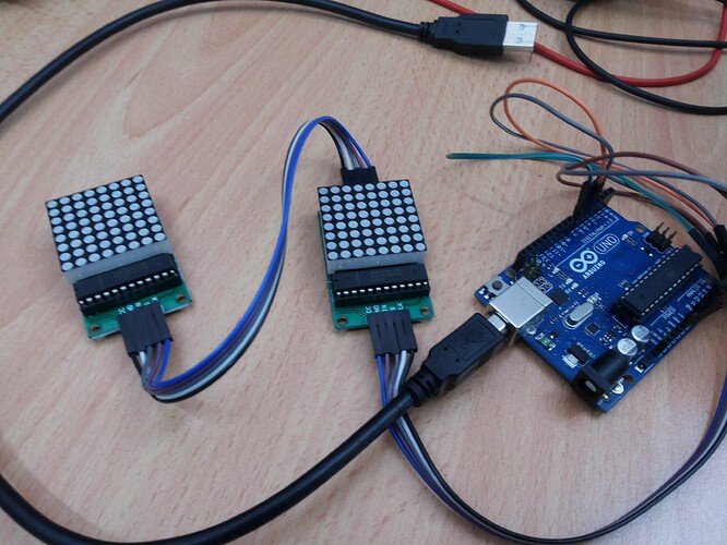 8x8 dot matrix with MAX7219 - LEDs and Multiplexing - Arduino Forum
