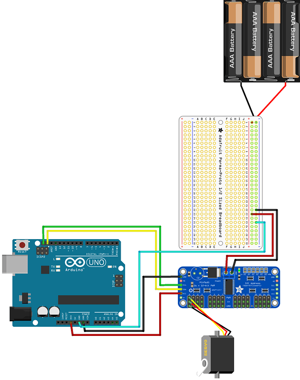 PCA9685 not using external power - Project Guidance - Arduino Forum
