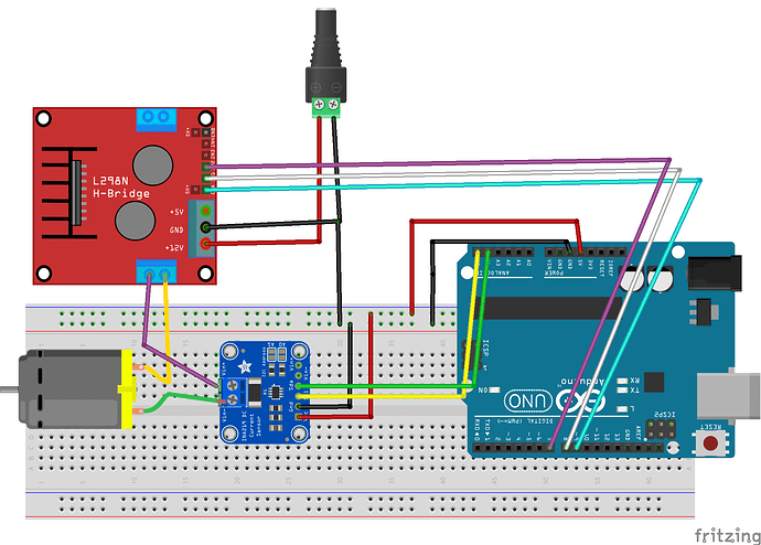 Using INA219 to Measure Voltage/Current/Power of 2 L298N Motors ...