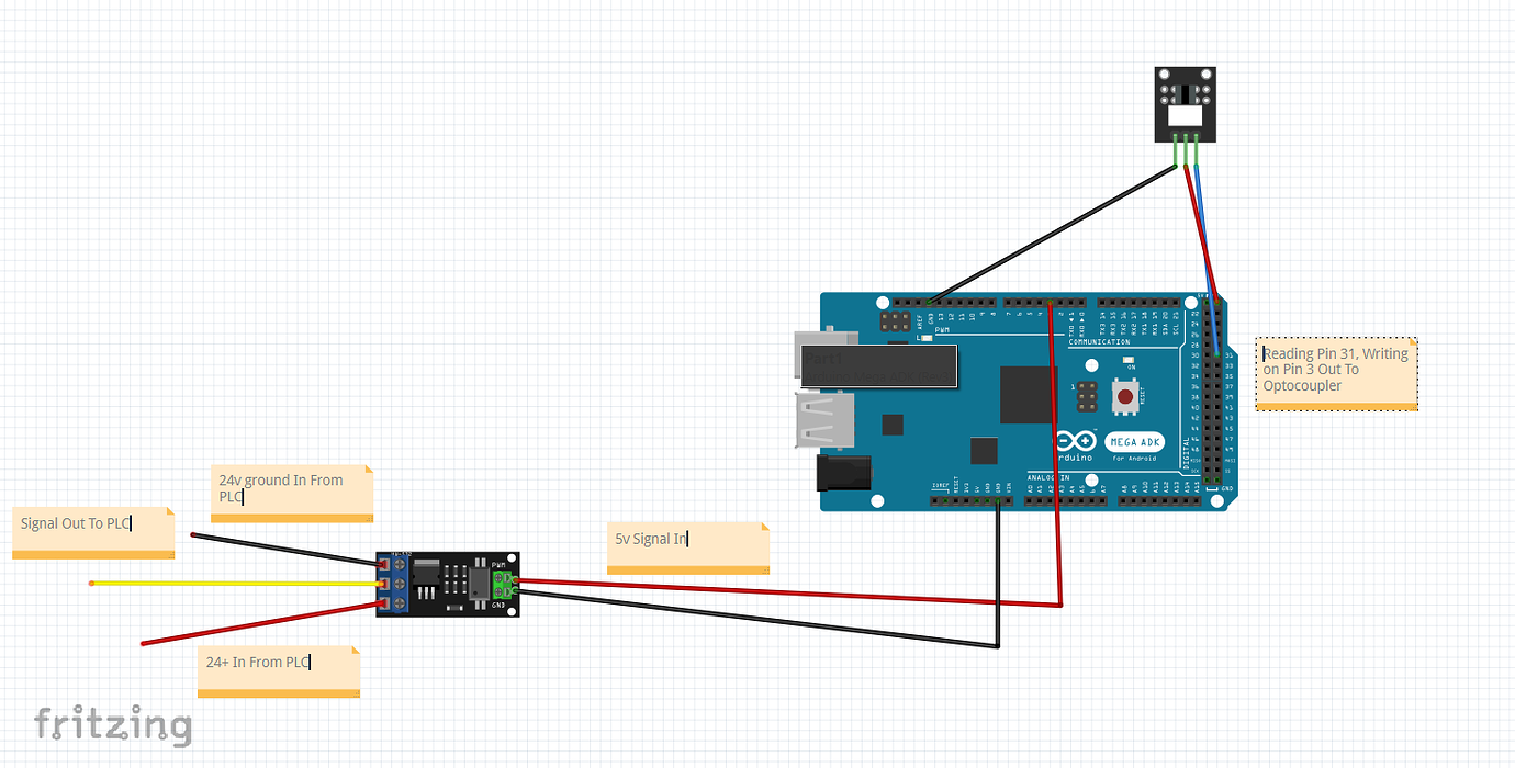 Optocoupler led actuation but constant power on the out signal ...