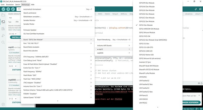 screenshot arduino ide