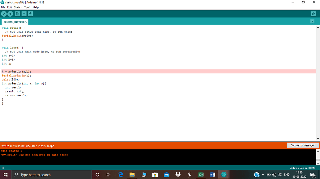 creating function - Programming - Arduino Forum
