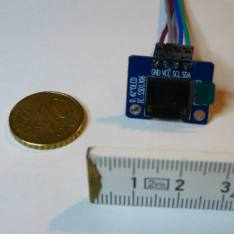 Smallest possible text display - Displays - Arduino Forum