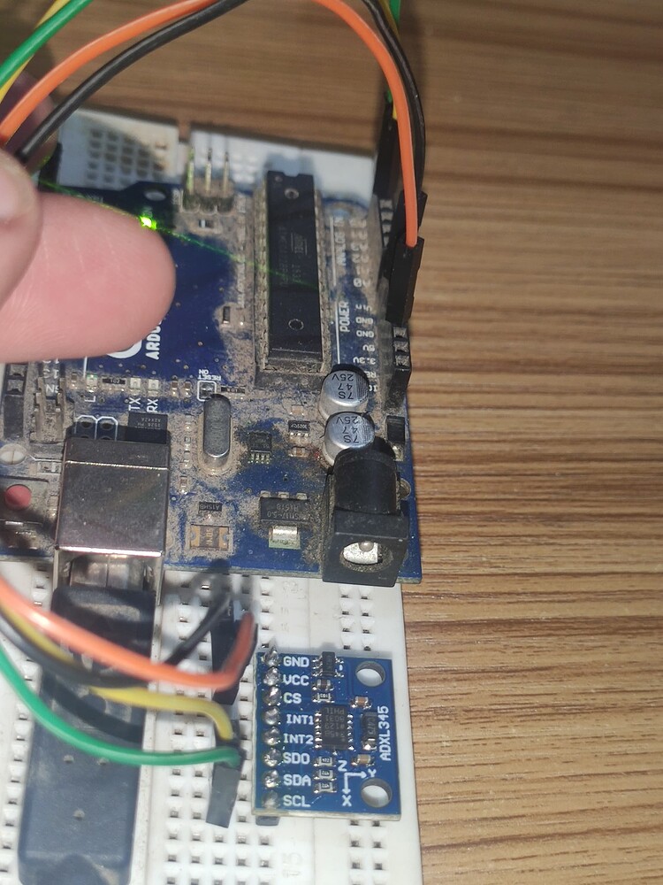 ADXL345 not working Serial Monitor Shows "Ooops, no ADXL345 detected ...