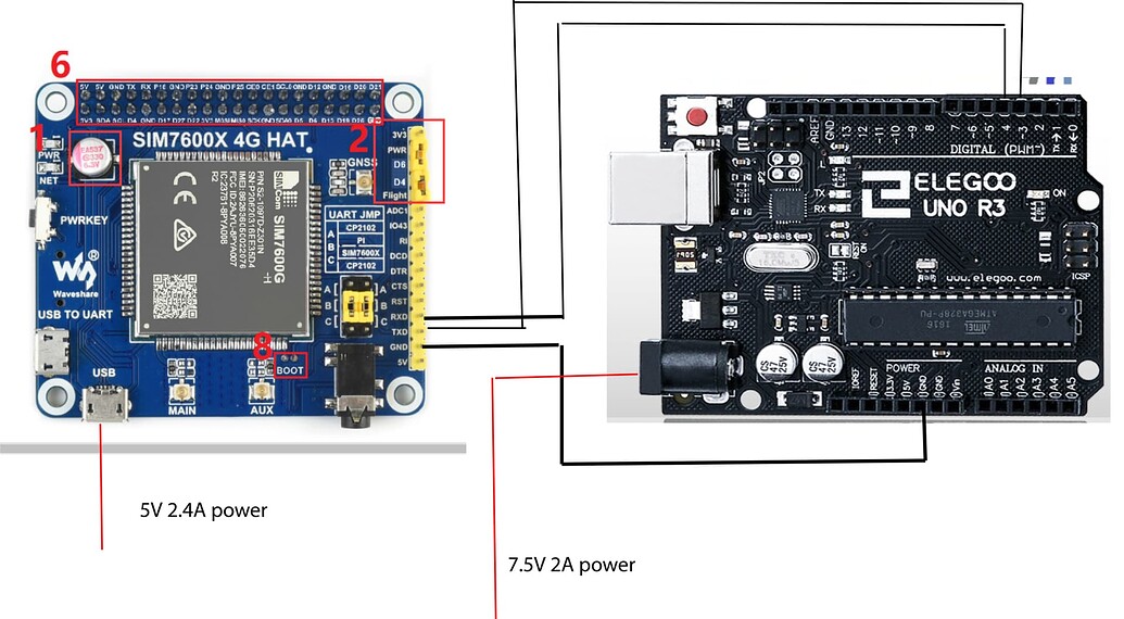 Sim7600 and arduino won't connect - General Guidance - Arduino Forum