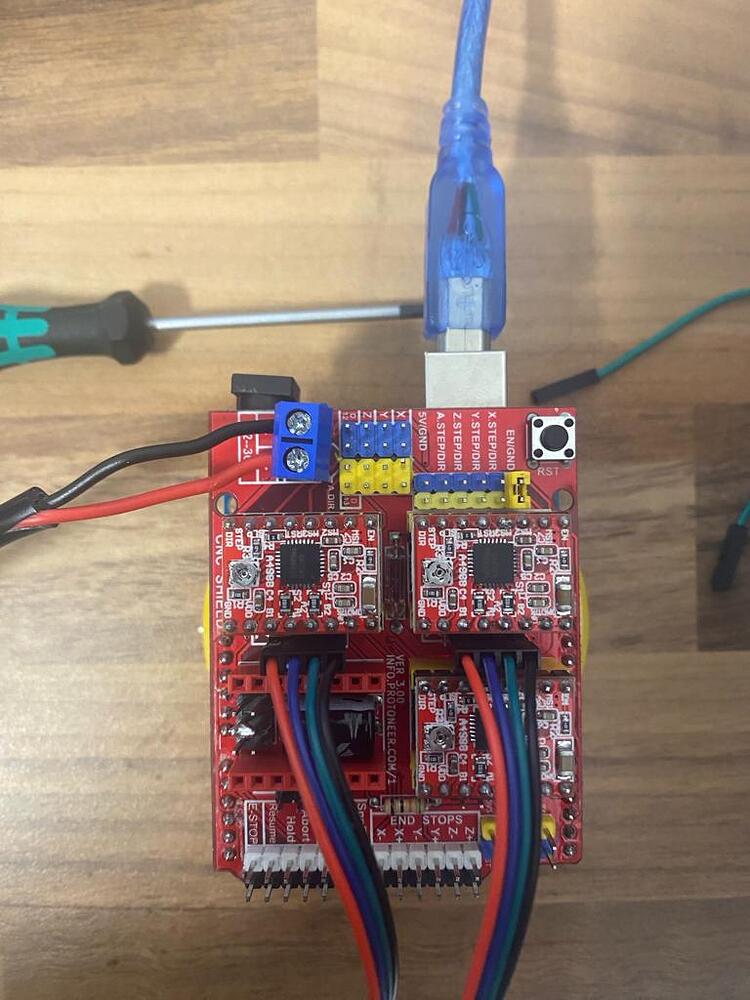 Arduino uno with CNC shield v3 not working right - Programming ...