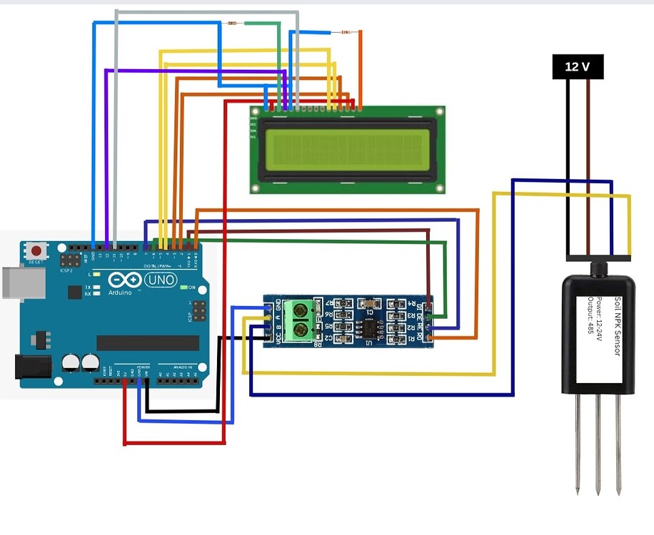 Connecting NPK sensor to LCD - Displays - Arduino Forum