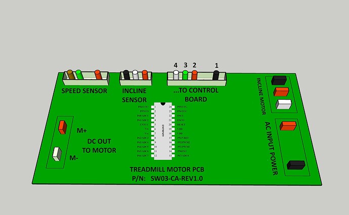 treadmil motor pcb