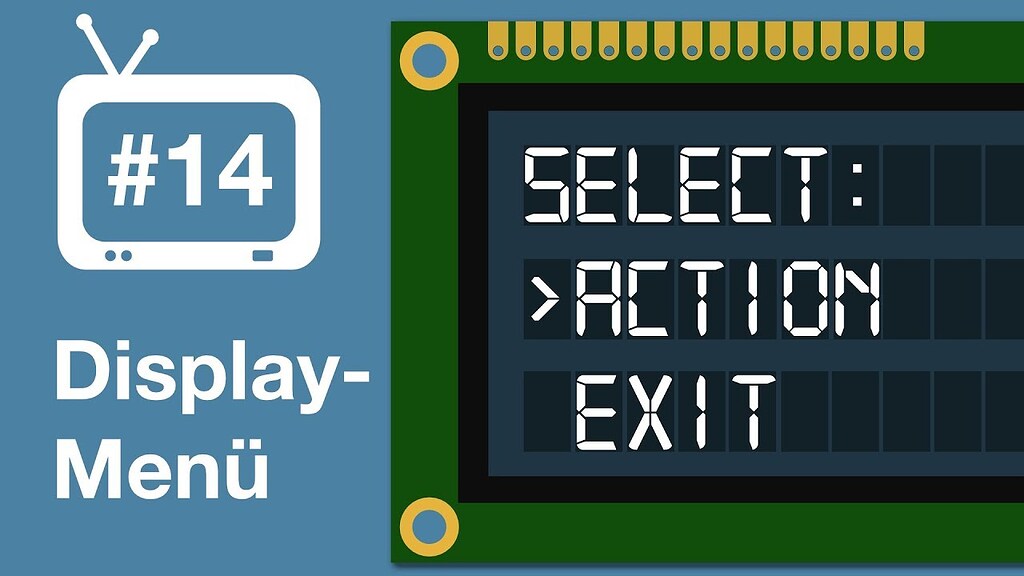 Arduino LCD(Adafruit ILI9340) Menu with up/down/select button with 2 ...