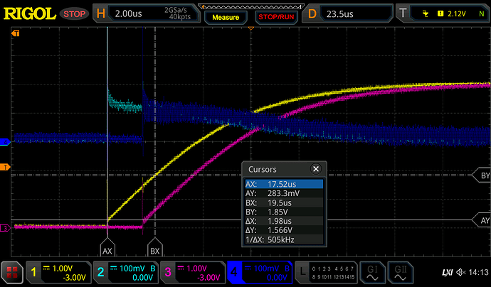 1Ω,100nF,rising,measurement