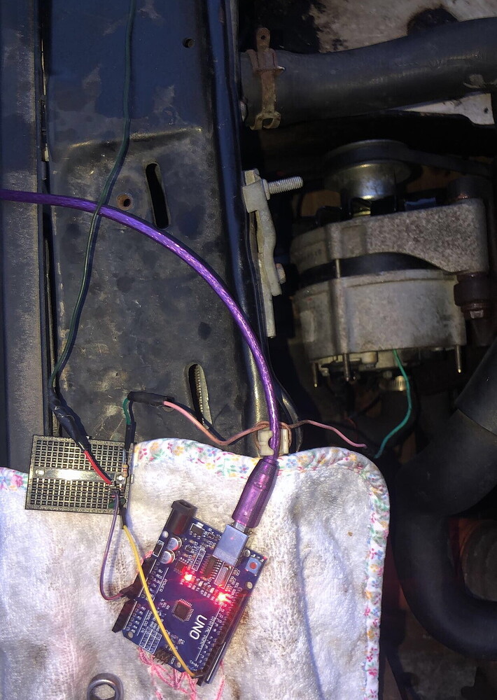 Alternator 'W' Phase Terminal AC to Arduino General Electronics