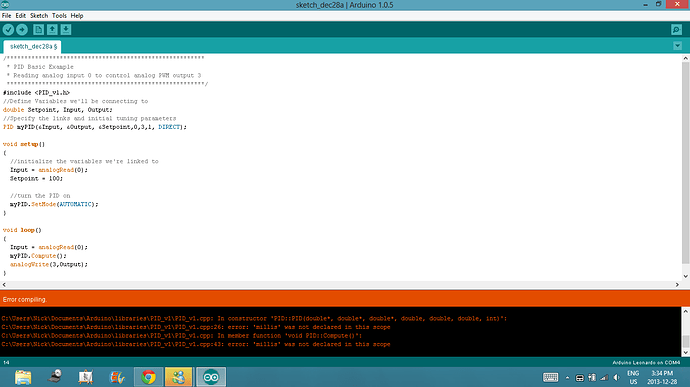 Arduino Compiling Error - Need Help - Programming - Arduino Forum