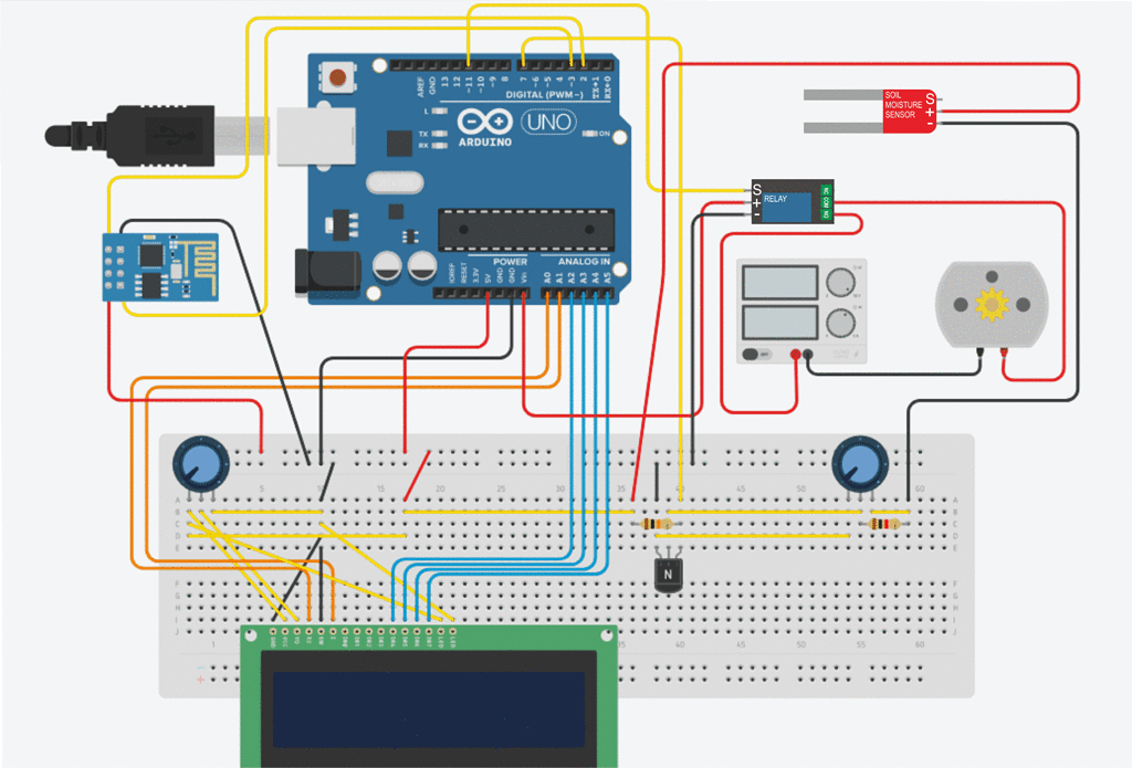 First ever help: water pump control + LCD + SMS alert - Project ...