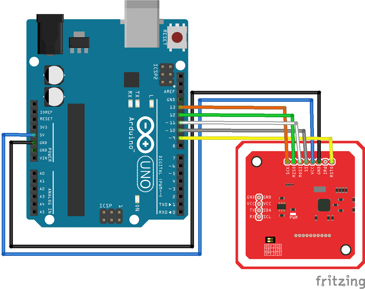 Connecting the PN532 to Arduino Nano 33 Sense in SPI mode - Nano 33 BLE ...