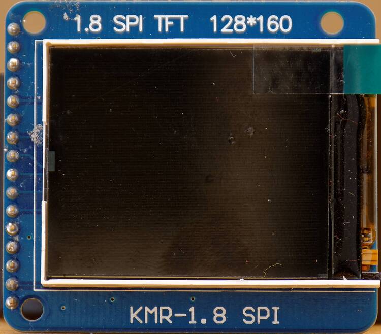 Graphics library for cheap KMR-1.8 SPI (S6D02A1 and ILI9163) TFT ...