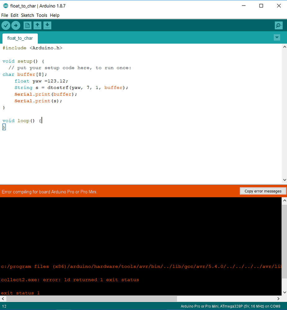 adding symbols: Malformed archive - Programming - Arduino Forum