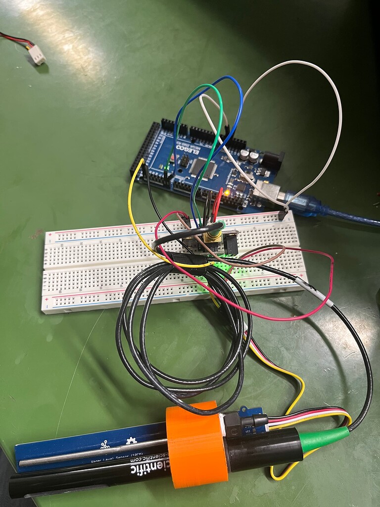 Using Atlas scientific EC system and grove water level sensor, the EC ...