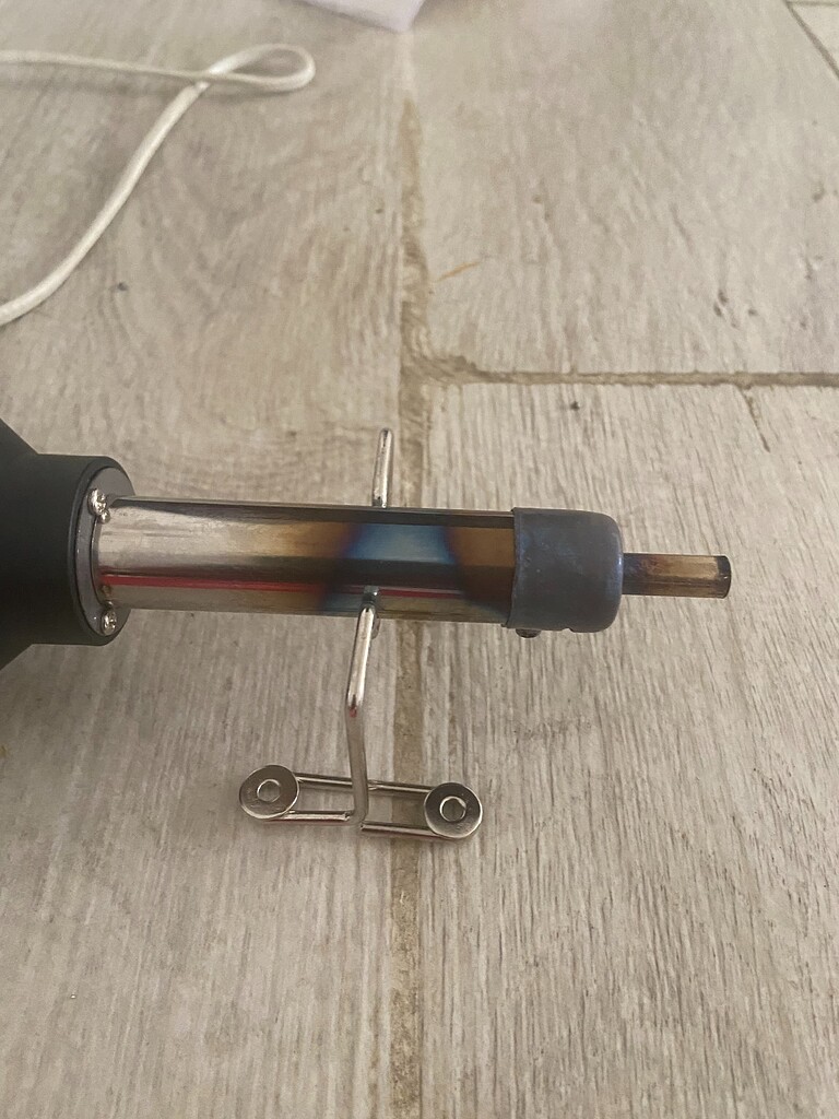 I've used my heat gun once and it already looks burnt - Page 2 ...