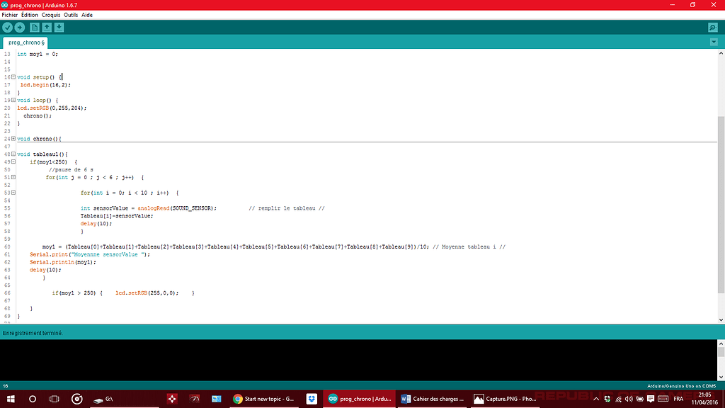 projet terminales - Français - Arduino Forum