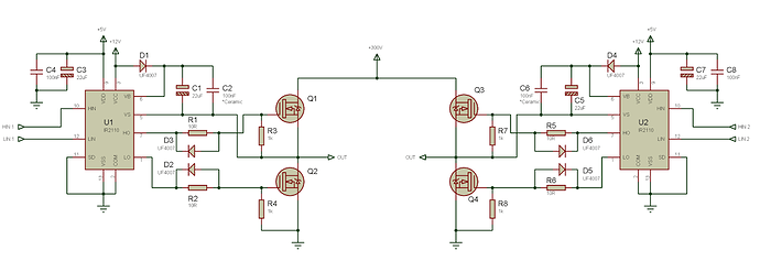 Huge voltage drop across transistor H bridge - General Electronics ...