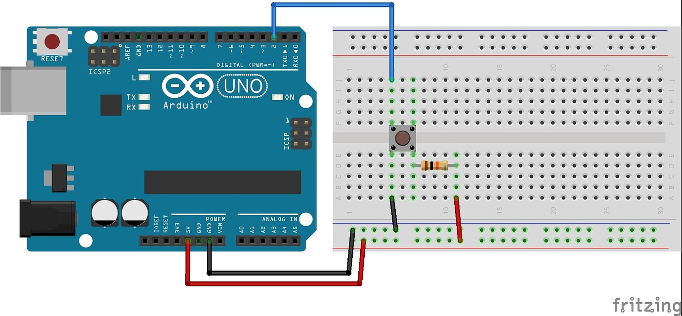 Pushbutton and Pull-Up Resistor - General Guidance - Arduino Forum