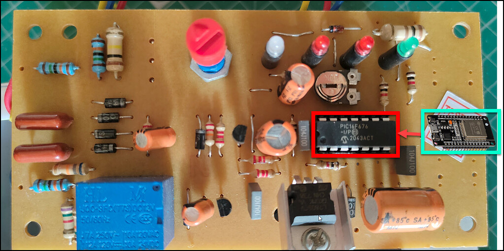 How to replace PIC16F676 with Arduino/ESP32? - 3rd Party Boards ...