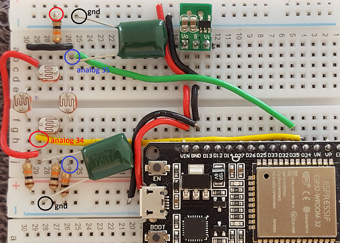 Smoothing of multiple analog values in an array, mapping them and ...