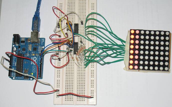 8x8 LED Matrix common cathode row - LEDs and Multiplexing - Arduino Forum