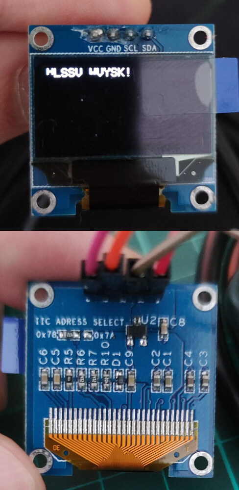Arduino Nano I2C OLED display 0.96 inches 128x64 pixels - Displays ...