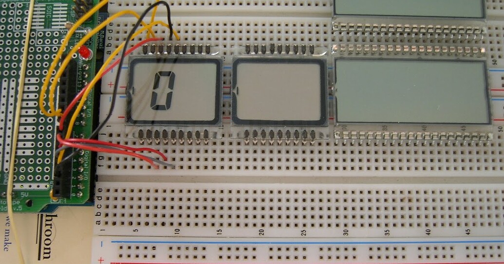 Need guidance for driving single-digit 7-segment LCDs. - General ...