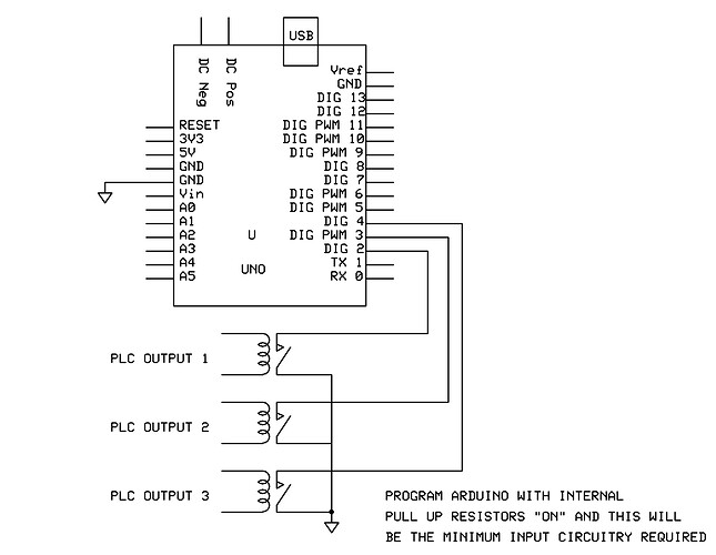 Interfacing PLC Outputs to Arduino to control 4 different LED strips ...