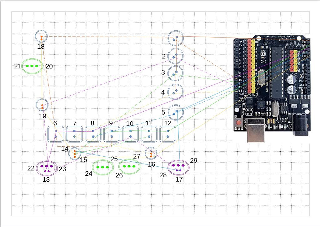 How does a key matrix handle missing physical buttons? - General ...