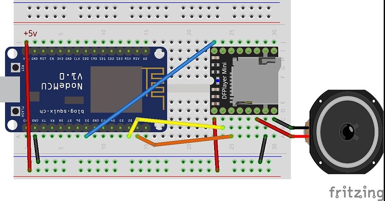esp8266 with a DFplayer mini mp3 - Robotics - Arduino Forum