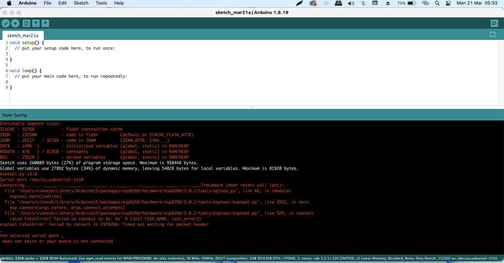 Customised board using ESP8266 Serial port error Hardware Arduino Forum
