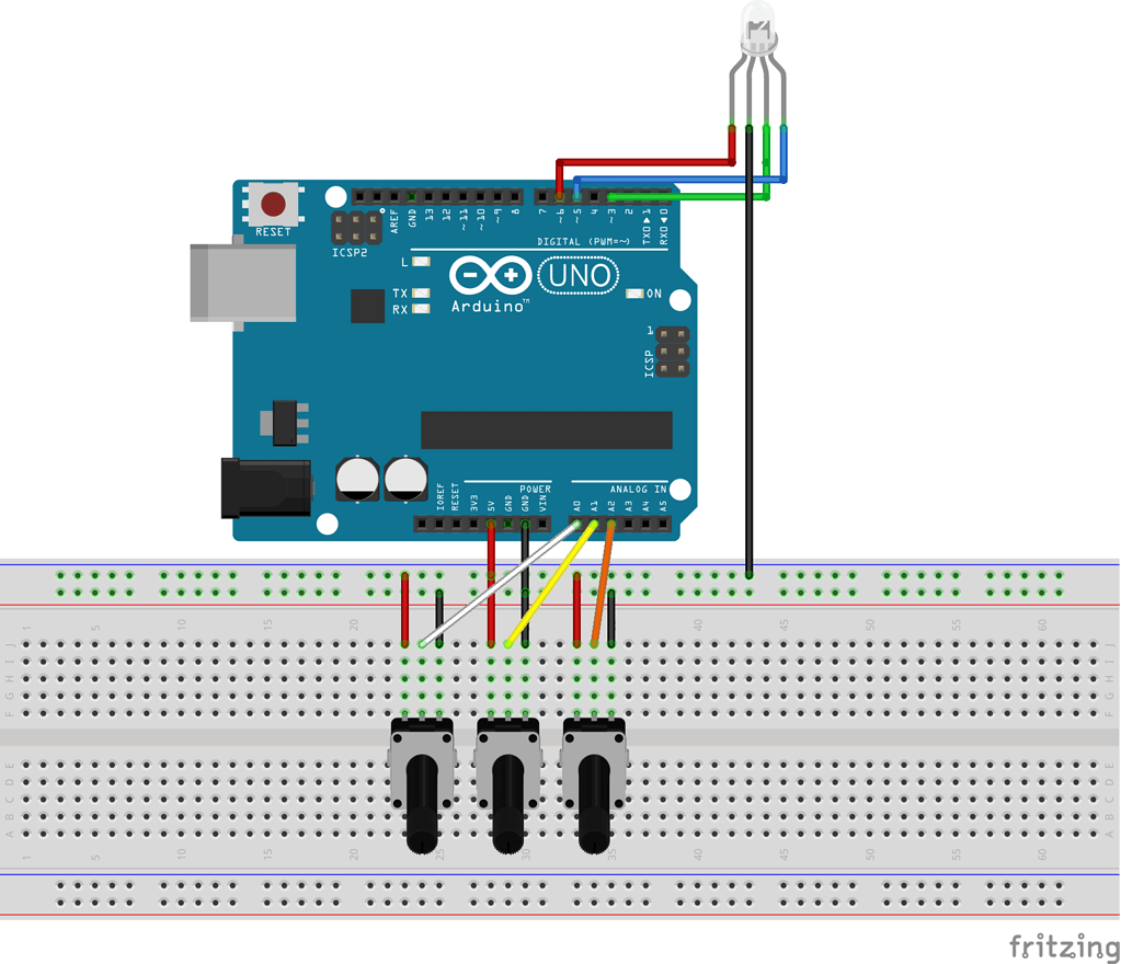 analogRead 3 potenziometri - Software - Arduino Forum