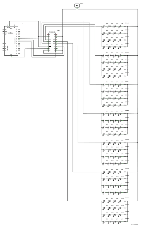 TPIC6B595 to drive 12V Seven Segment - LEDs and Multiplexing - Arduino ...