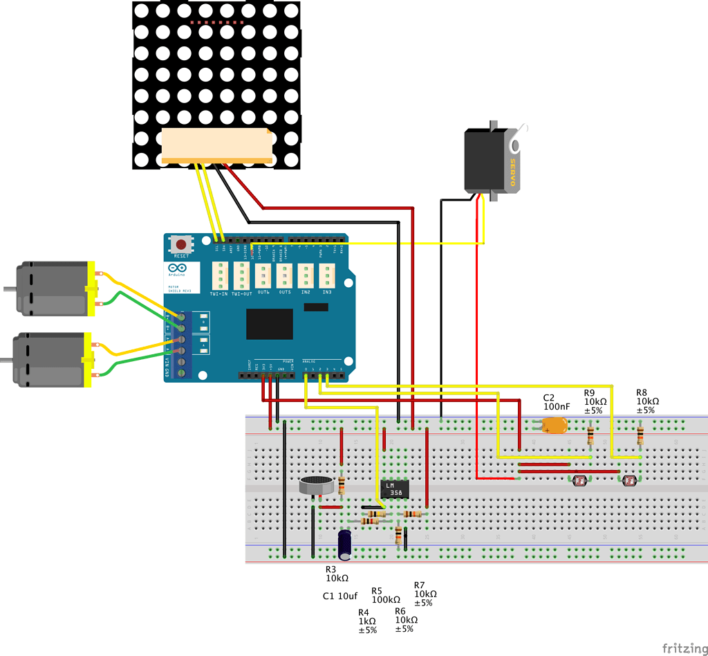 Noise from servo feedback? Motors, Mechanics, Power and CNC Arduino