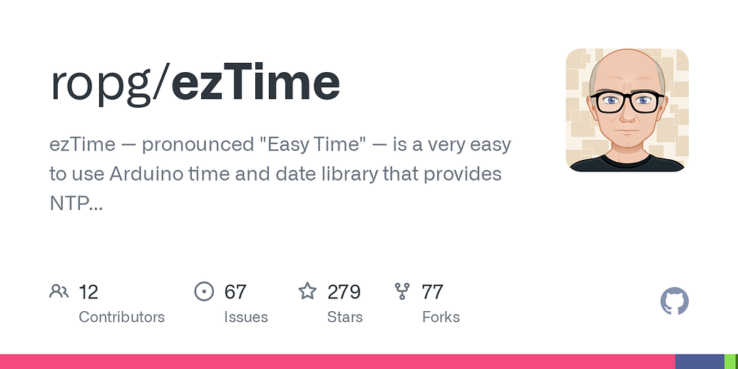 New library ezTime Time, Timezone, NTP, timezoneapi, formatted time