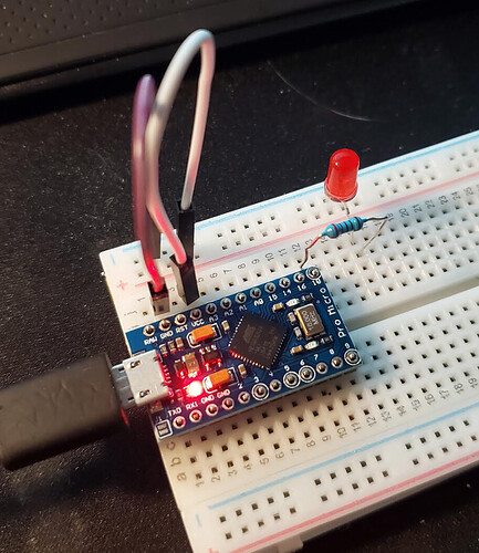 Pro Micro (Leonardo?) Help with blink test - Programming Questions ...