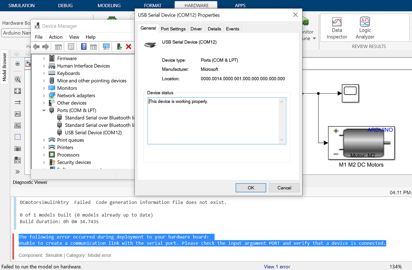Communication Link/Serial Port - Interfacing w/ Software on the ...