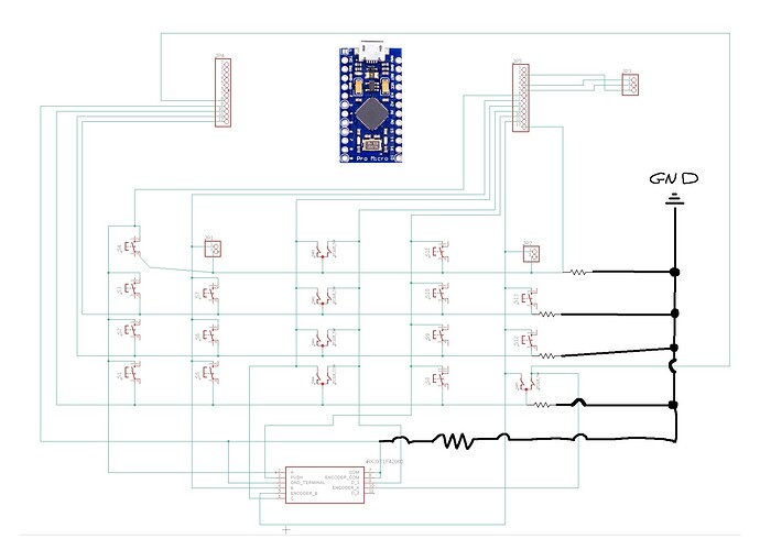 Floating pin issue on a button matrix - General Guidance - Arduino Forum