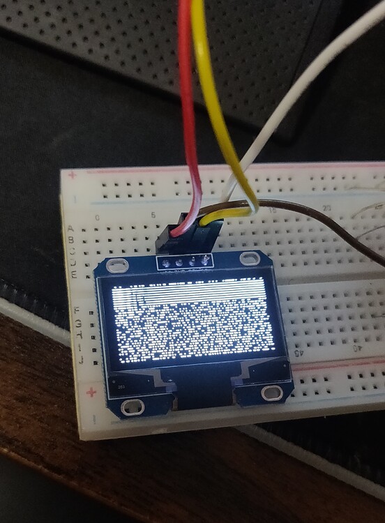 1.3" OLED screen displaying 'tv static' - Displays - Arduino Forum