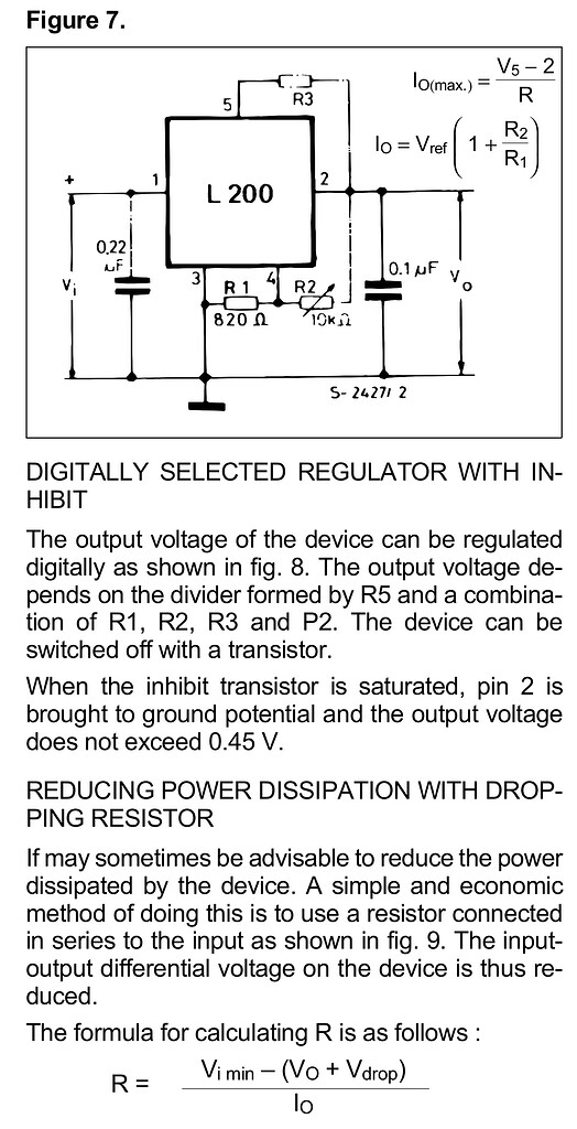 Replacement for L200CV adjustable currentlimiter / voltage regulator