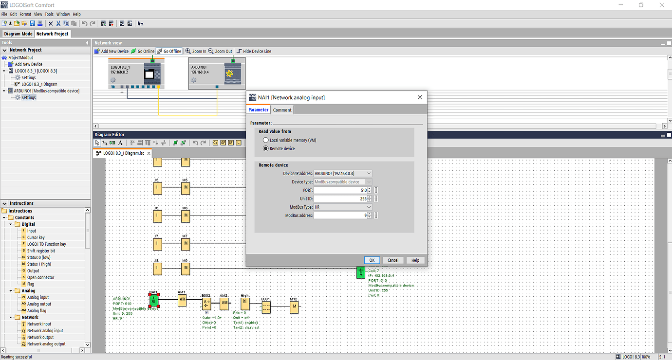 Arduino MODBUS TCP comunication with LOGO! SIEMENS PLC - Networking ...