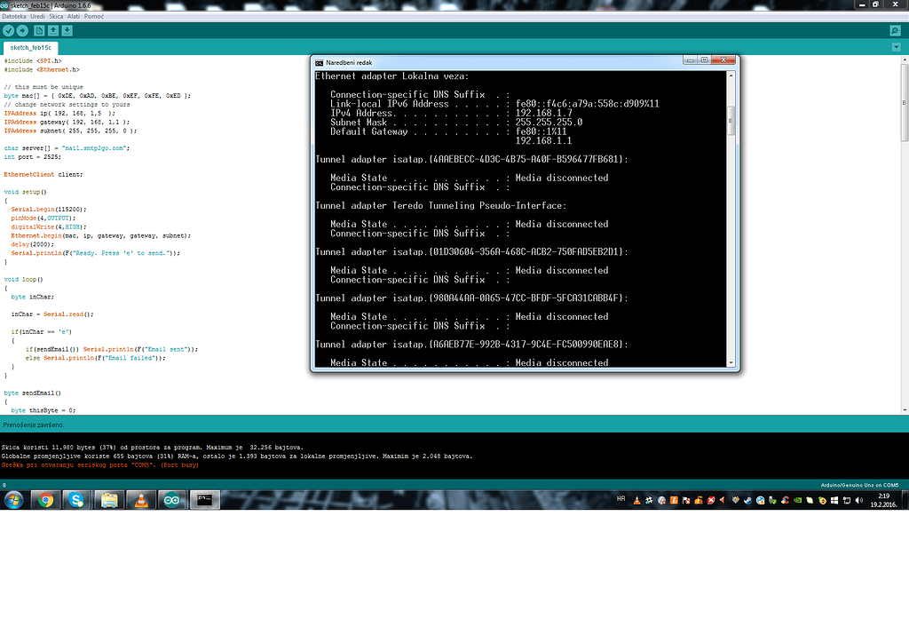 Eternet shield help - Networking, Protocols, and Devices - Arduino Forum